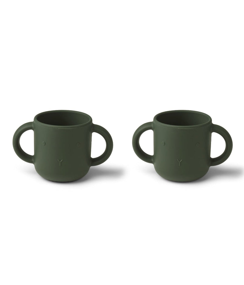 Juego de 2 tazas Gene - Conejo cazador verde