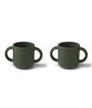 Juego de 2 tazas Gene - Conejo cazador verde