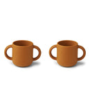 Liewood - Lot De 2 Tasses Gene Cup - Moutarde Au Lapin