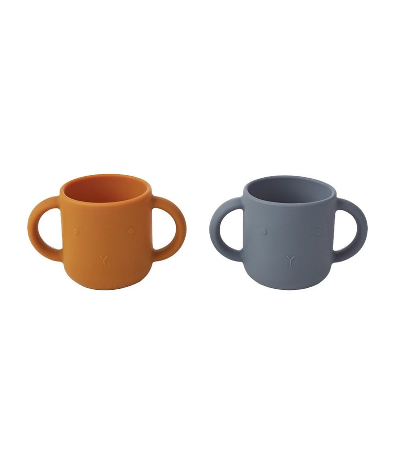 Set of 2 Gene Cups - Blue Wave Rabbit