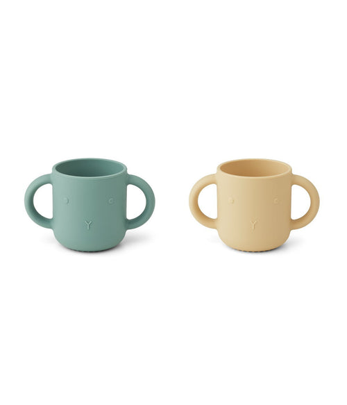 Set of 2 Gene Cups - Yellow Wheat Blend with Peppermint and Rabbit