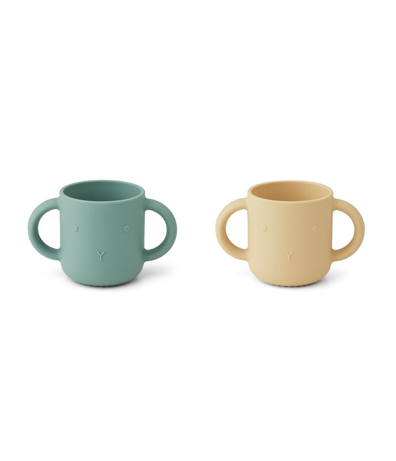 Set of 2 Gene Cups - Yellow Wheat Blend with Peppermint and Rabbit