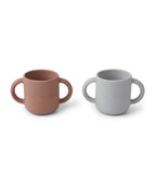 Set of 2 Gene Cup Mugs - Gray Dumbo Cat