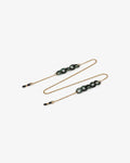 Cadena Fina Con Eslabones Verdes