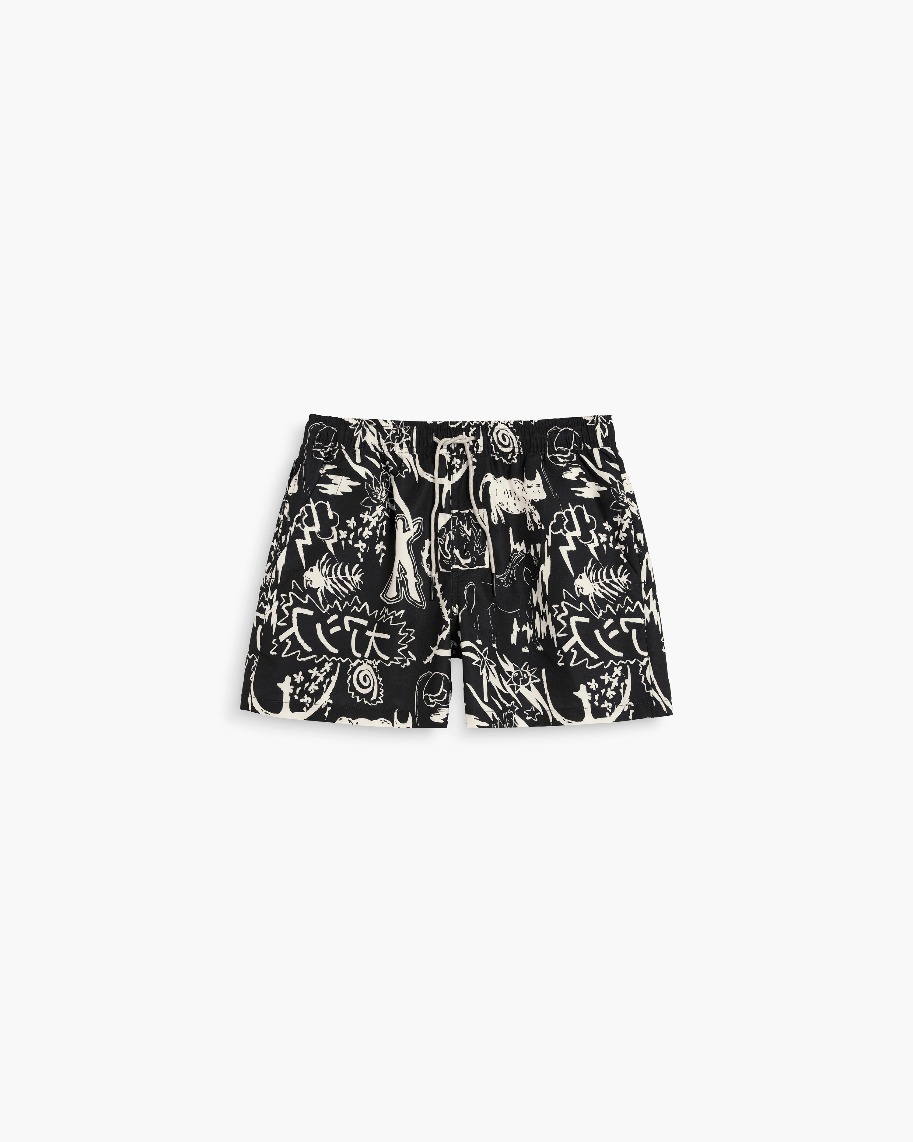 Short De Bain Gensou - Noir