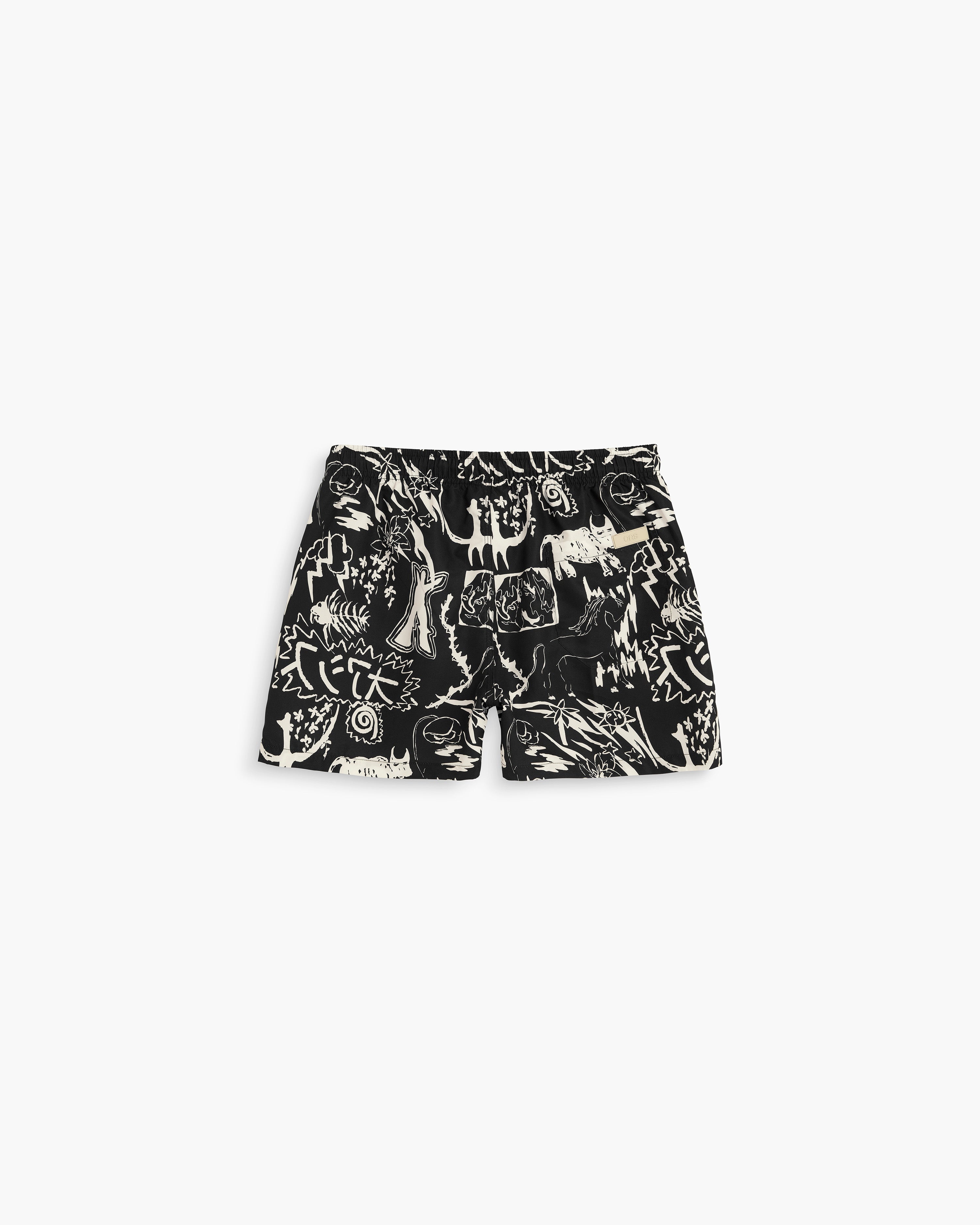 Short De Bain Gensou - Noir