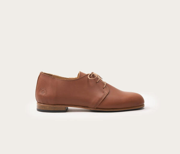 Derbies Georges - Soepel Cognac - Dames