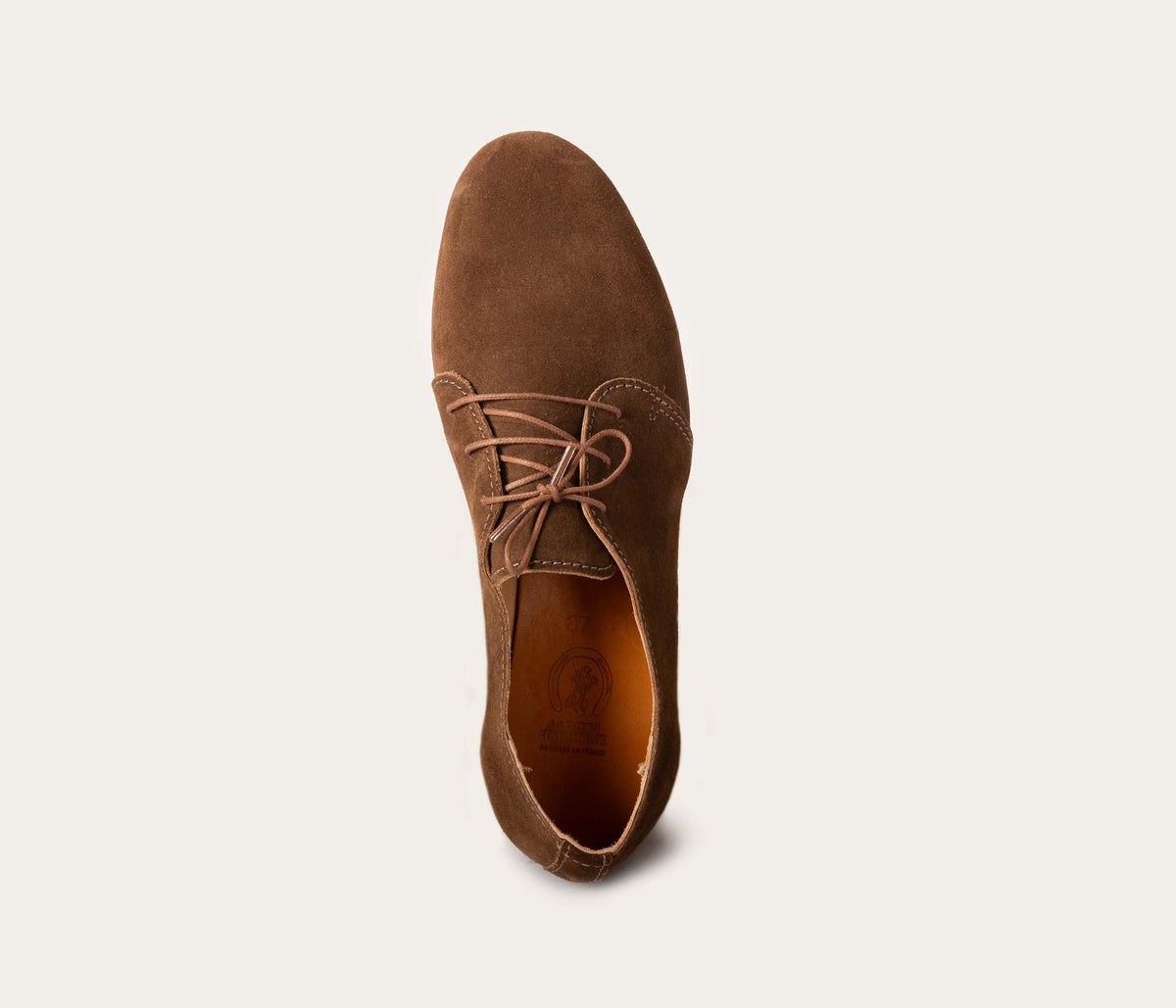 Georges-derbysko - Taupe ruskind - Unisex