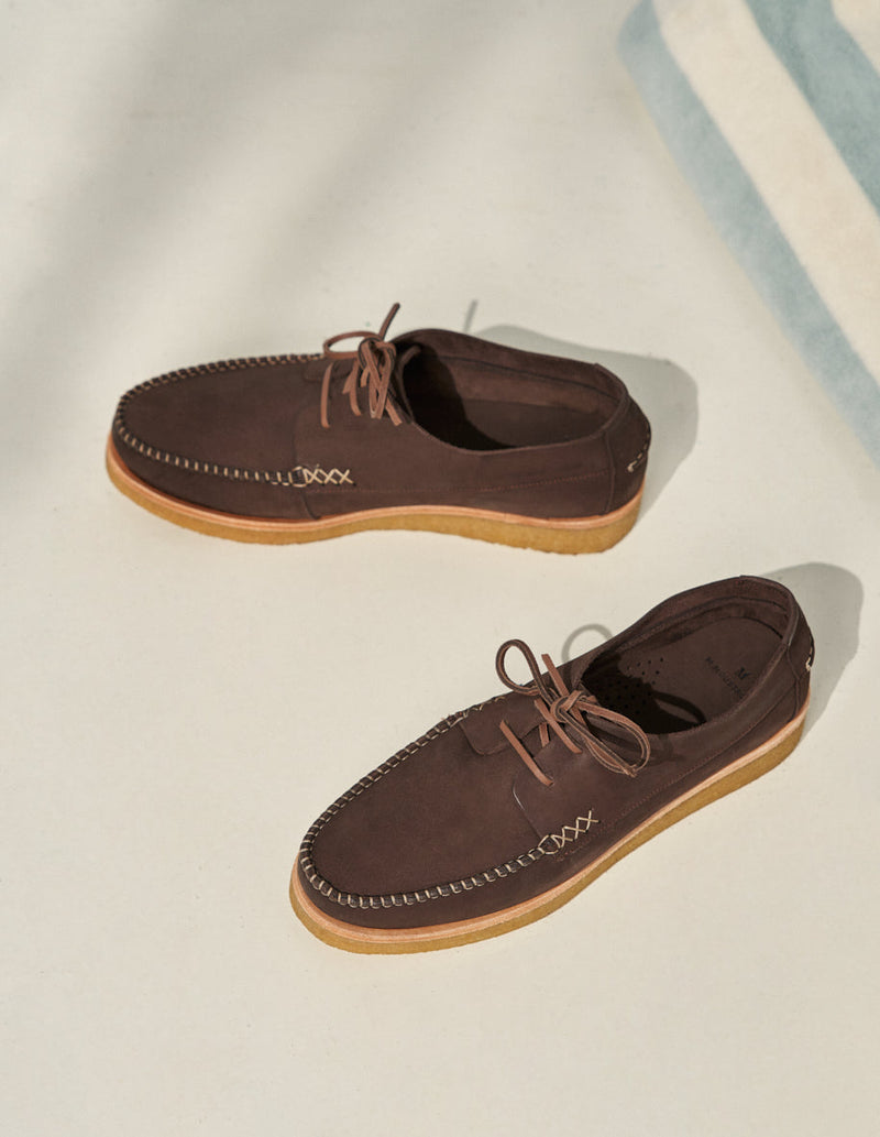 Chaussures Bateau Georges - Nubuck Brown