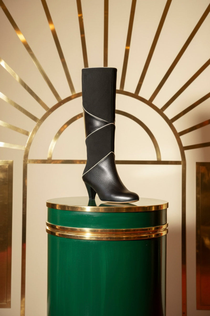 Germaimaine - Cuero y nobuk negro