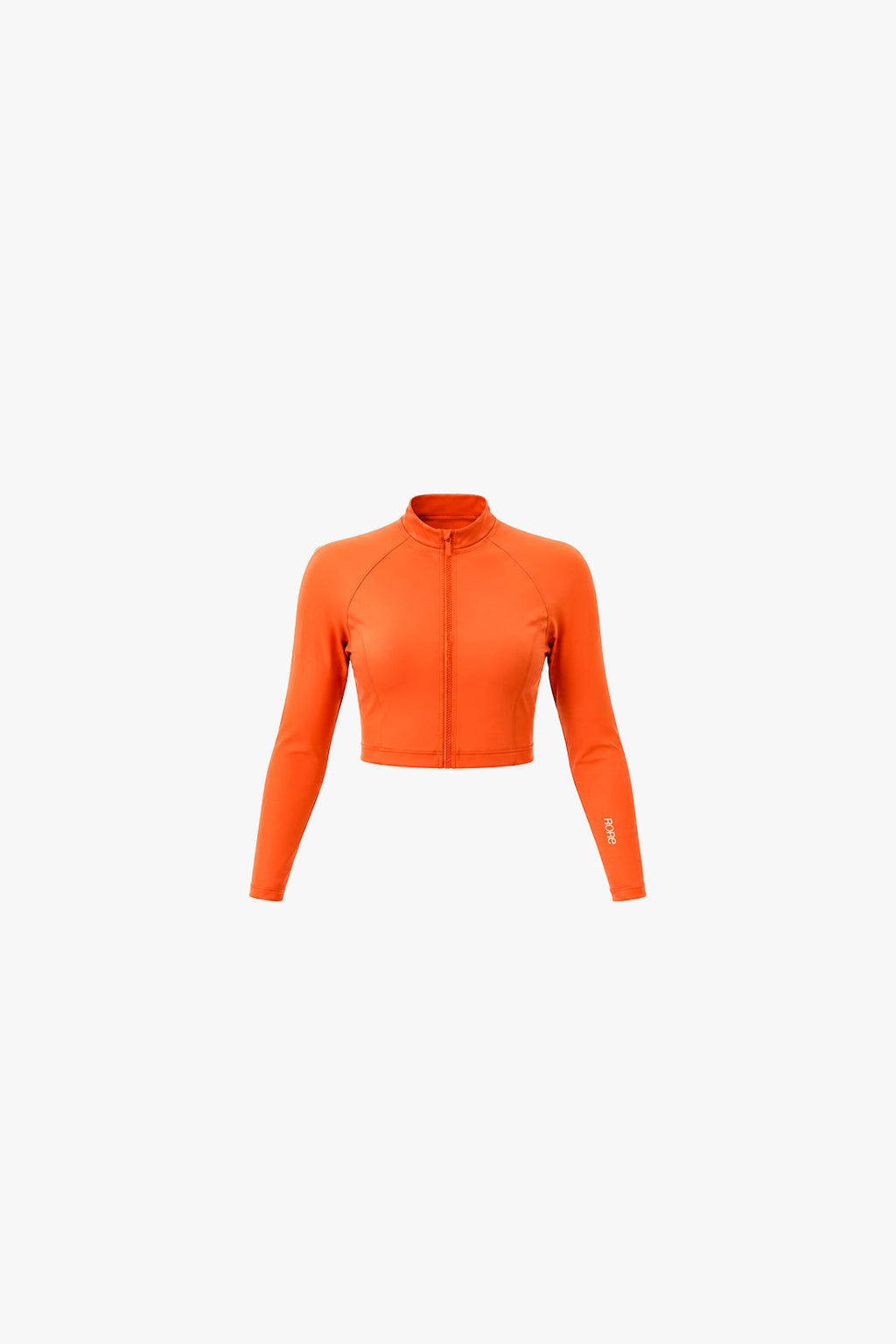Zip Tech Crop Jacket - Apricot
