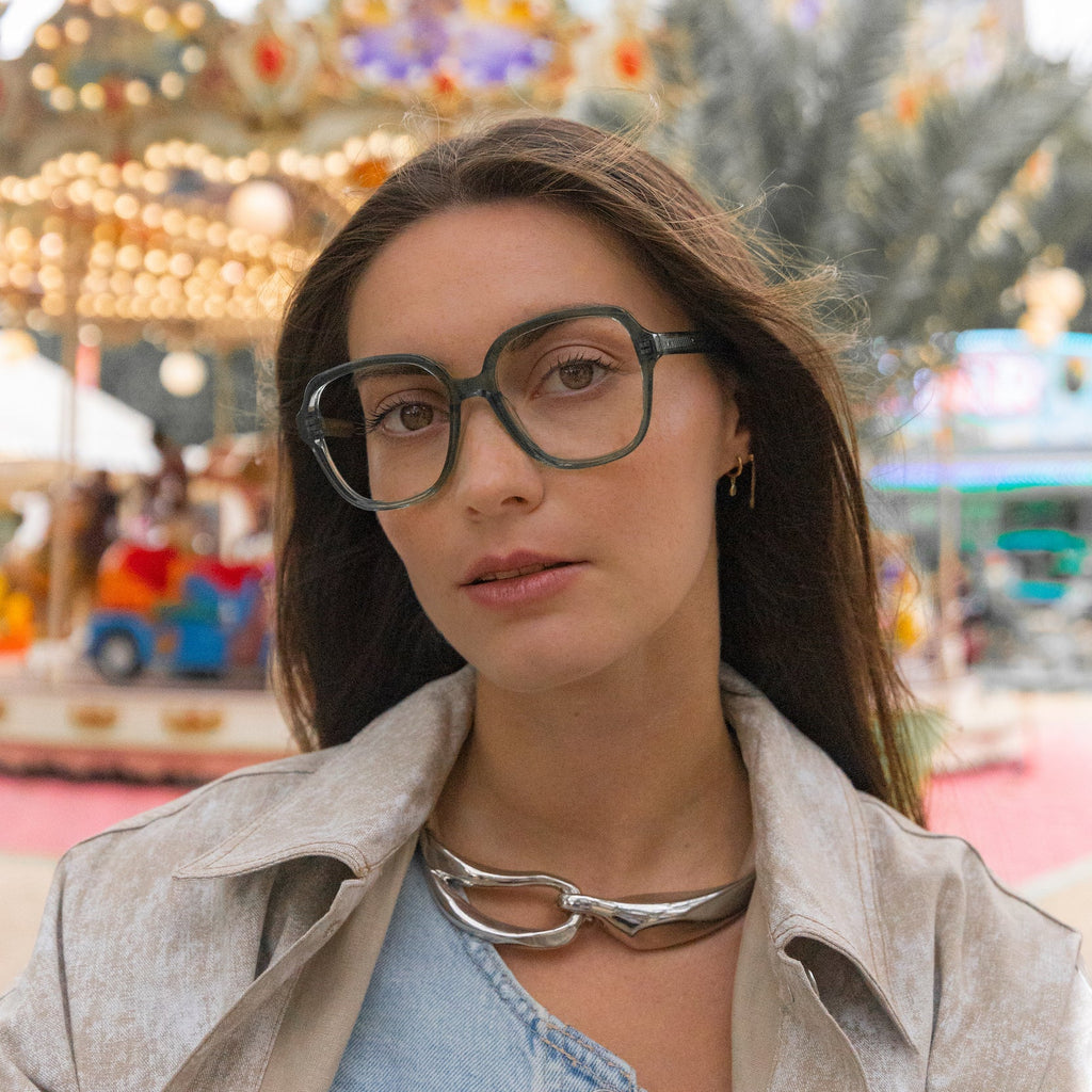 Gigi Green Prescription Glasses - Blue Light