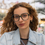 Gigi Green Prescription Glasses - Blue Light