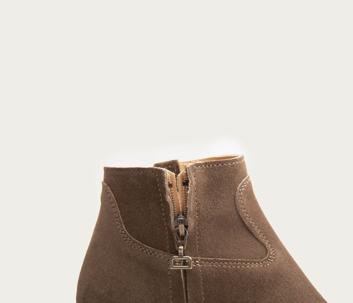 Botines Gil - Terciopelo Taupe - Mujer