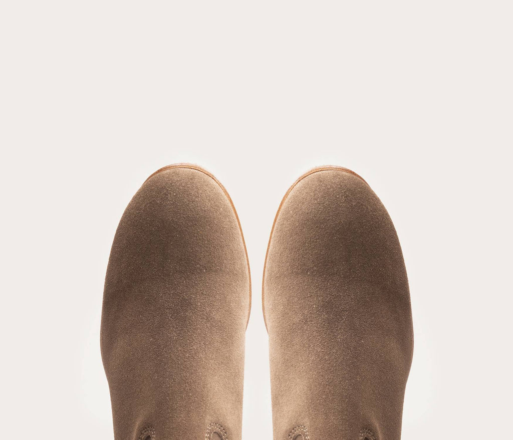 Botines Gil - Terciopelo Taupe - Mujer