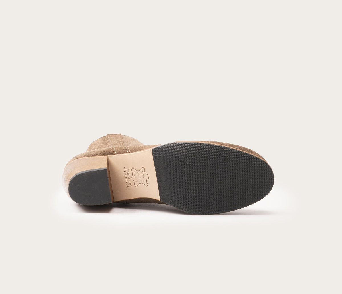 Botines Gil - Terciopelo Taupe - Mujer