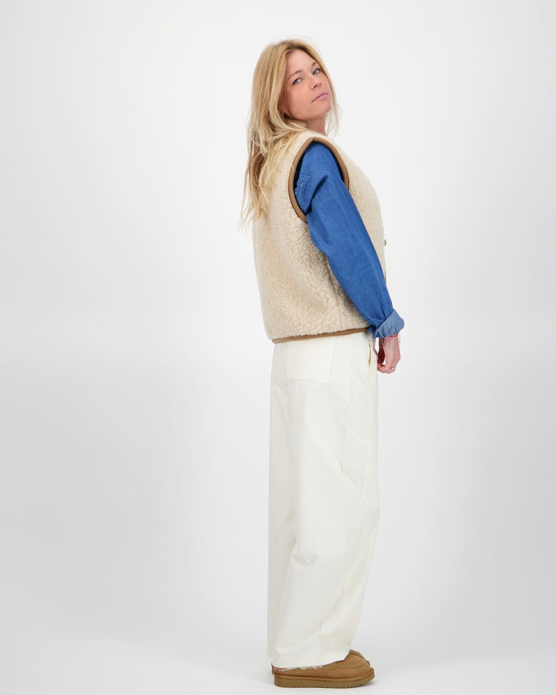 Gilet Sans Manche Mouton - Varso - Beige