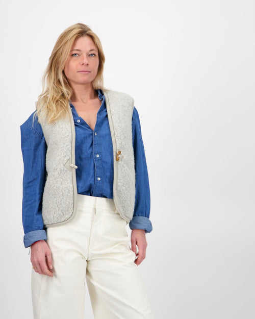 Gilet Sans Manche Mouton Varso - Gris