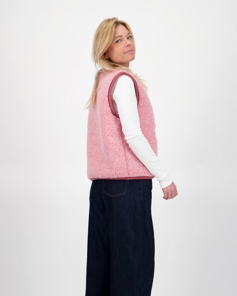Gilet Sans Manche Mouton Varso - Rose