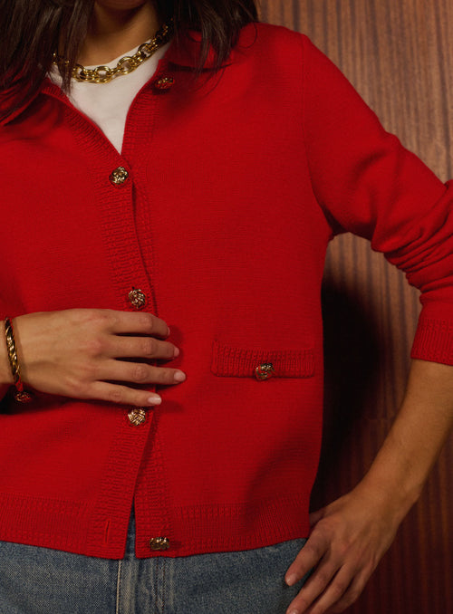 Melba Vest - Red
