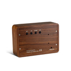 Reveil Brick Click - Noyer Naturel / LED Verte