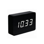 Reveil Brick Click - Noir / LED Blanche