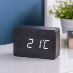 Reveil Brick Click - Noir / LED Blanche