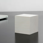 Reveil Wooden Cube Click - Blanc / LED Blanche