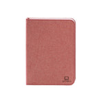 Gingko Design – Lampa Smart Book LED - Len Pudrowy Róż - 2 Rozmiary, łososioworóżowa okładka książki lub tabletu, widok z przodu