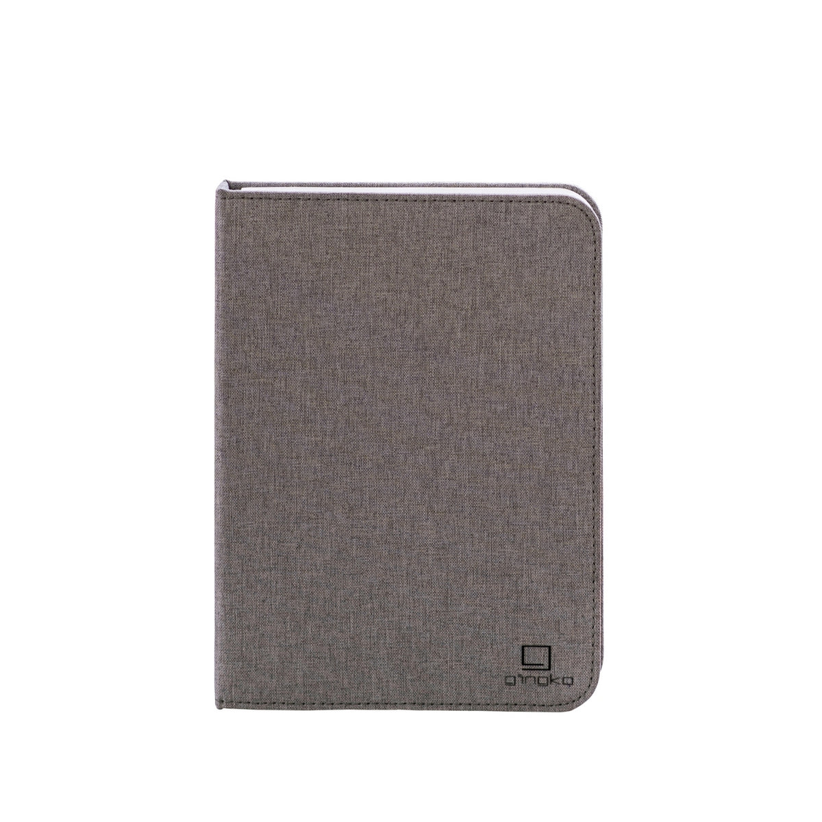 Gingko Design – Lampa Smart Book LED - Len Miejski Szary - 2 Rozmiary, etui ochronne na tablet w kolorze szarym, widok z przodu
