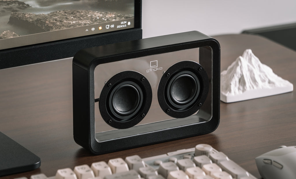 Enceinte Mage Bluetooth Transparente - Bois Noir