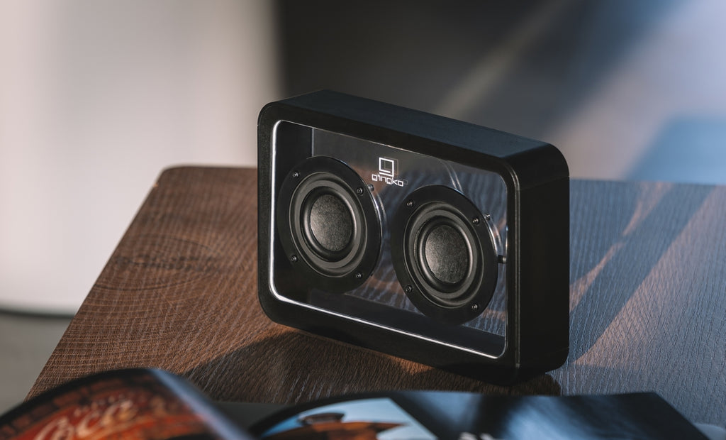 Enceinte Mage Bluetooth Transparente - Bois Noir