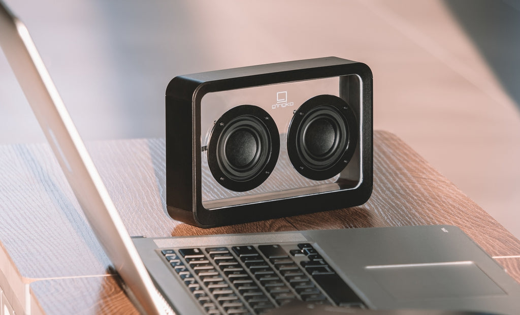 Enceinte Mage Bluetooth Transparente - Bois Noir
