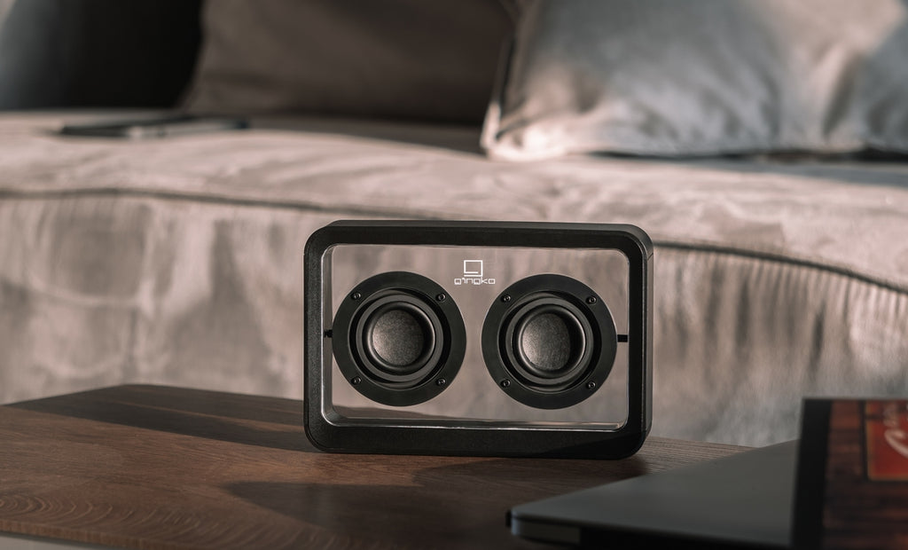 Enceinte Mage Bluetooth Transparente - Bois Noir