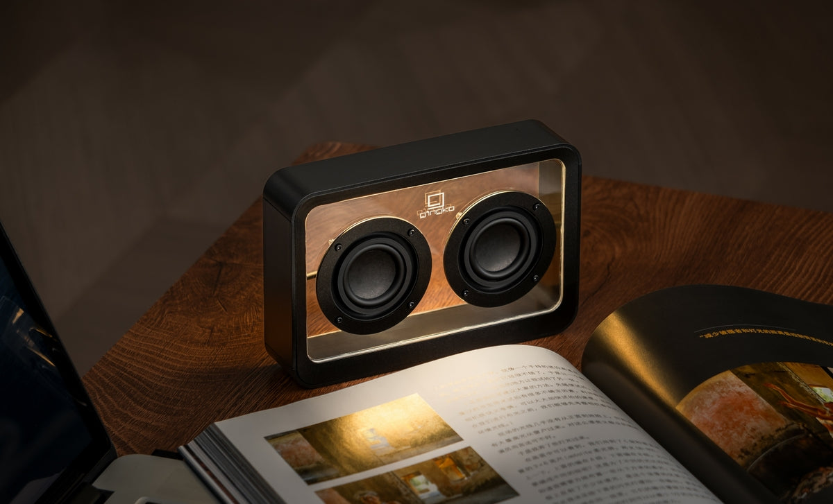 Enceinte Mage Bluetooth Transparente - Bois Noir
