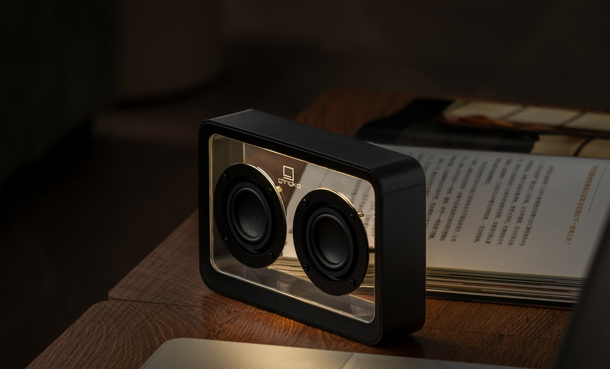 Enceinte Mage Bluetooth Transparente - Bois Noir