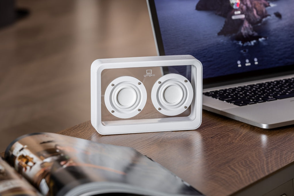 Enceinte Mage Bluetooth Transparente - Bois Blanc