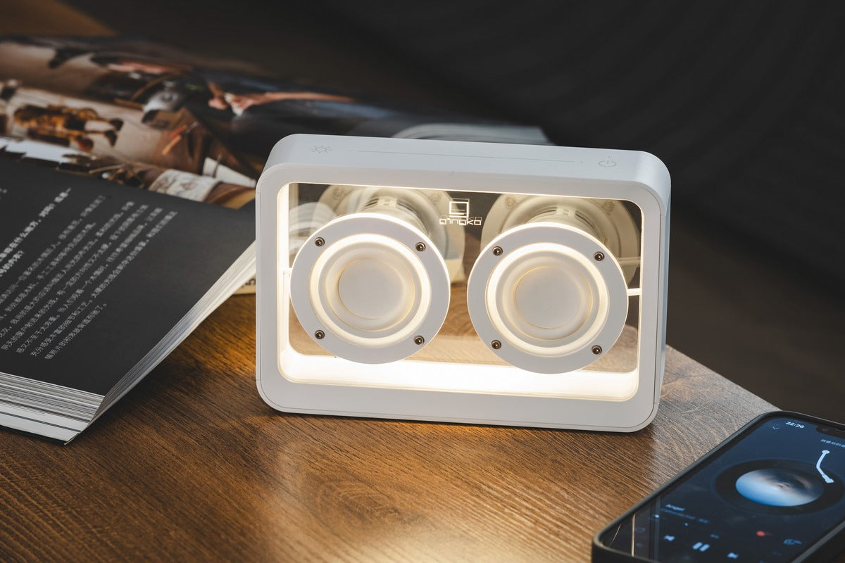 Enceinte Mage Bluetooth Transparente - Bois Blanc