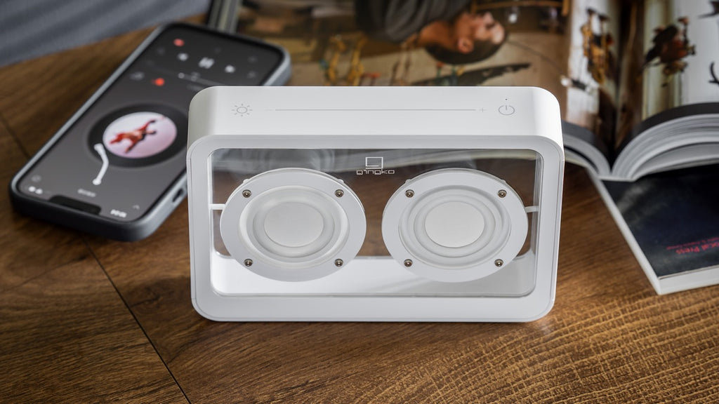Enceinte Mage Bluetooth Transparente - Bois Blanc