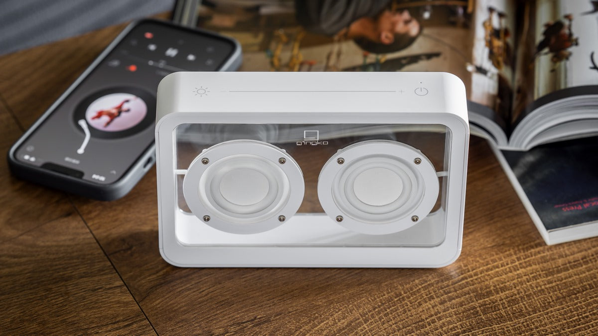 Enceinte Mage Bluetooth Transparente - Bois Blanc