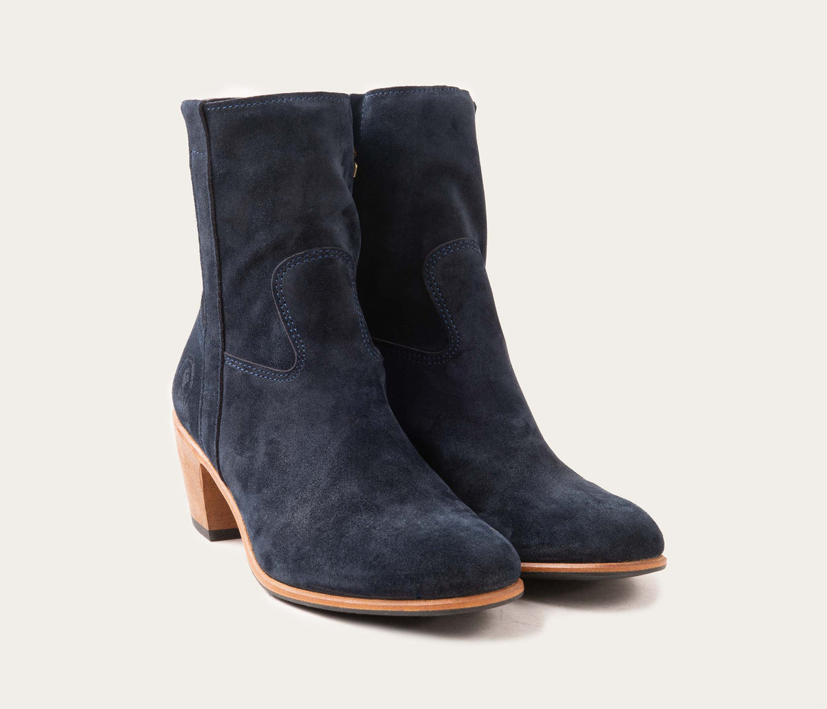 Stivaletti Gisèle - Camoscio Blu - Donna