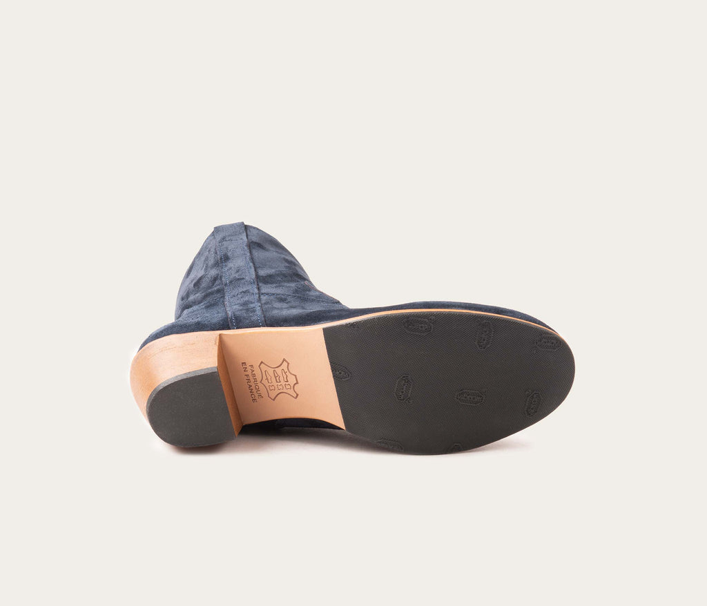 Stivaletti Gisèle - Camoscio Blu - Donna