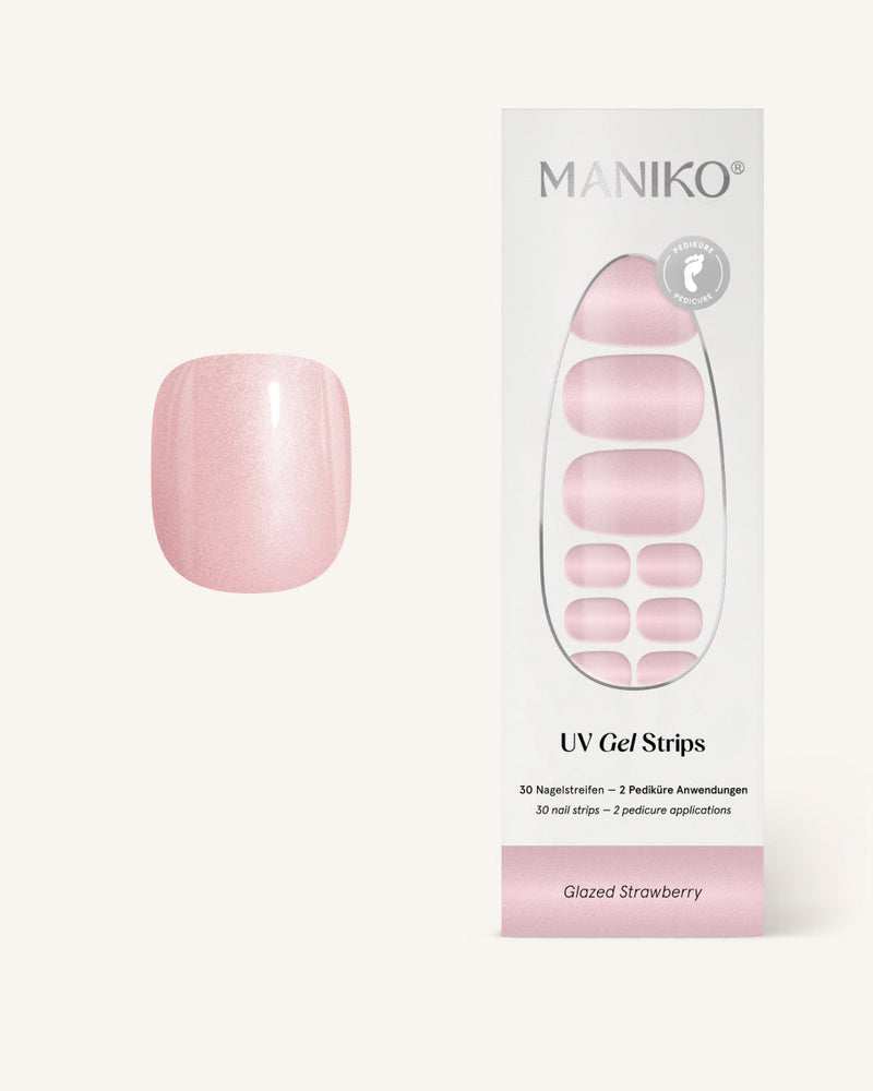 Glazed Strawberry UV Pedi