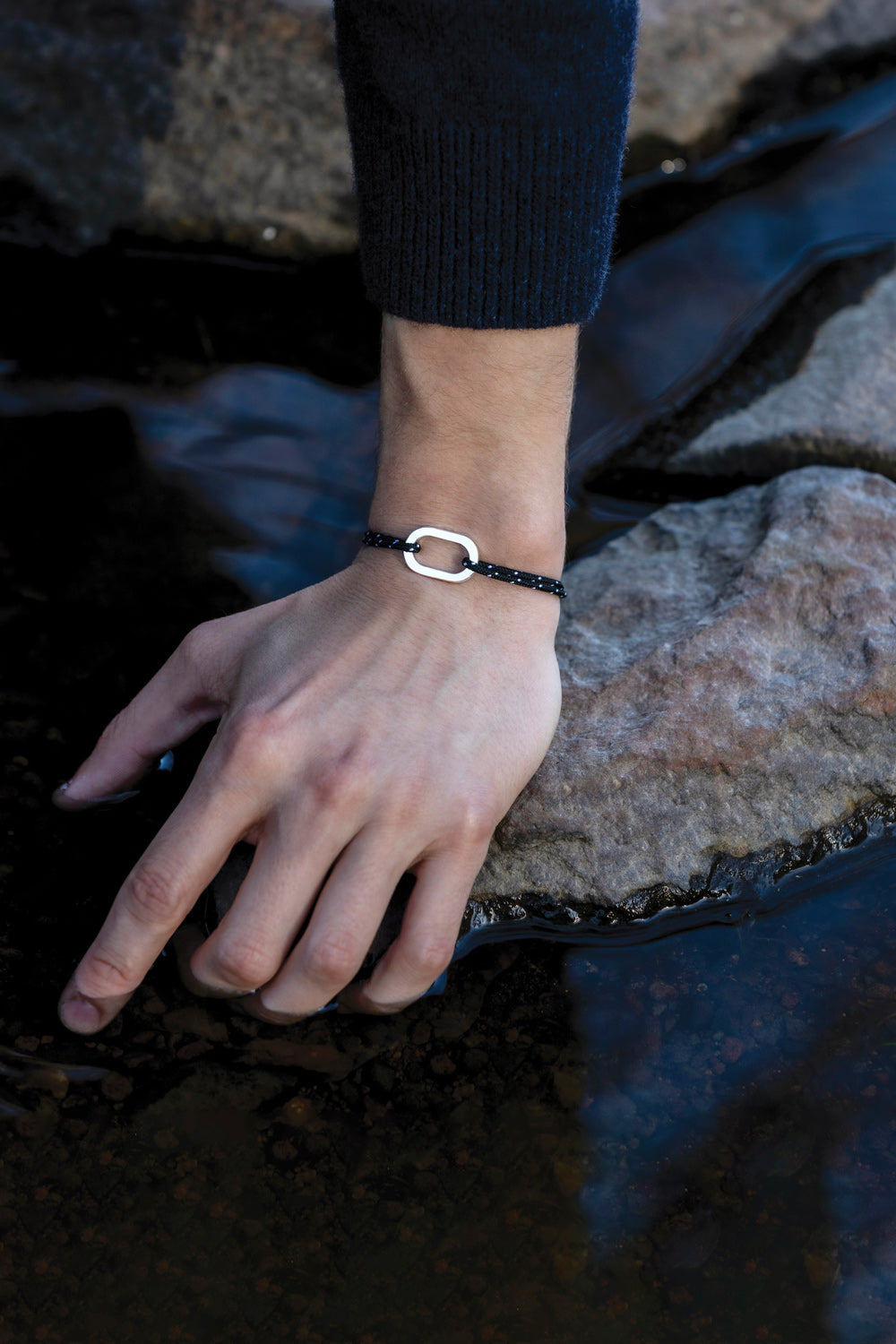 Bracelet Glisse - Noir & Blanc
