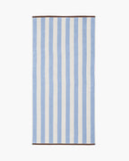 Gobo Bath Towel - Baby Blue / Wide Stripes