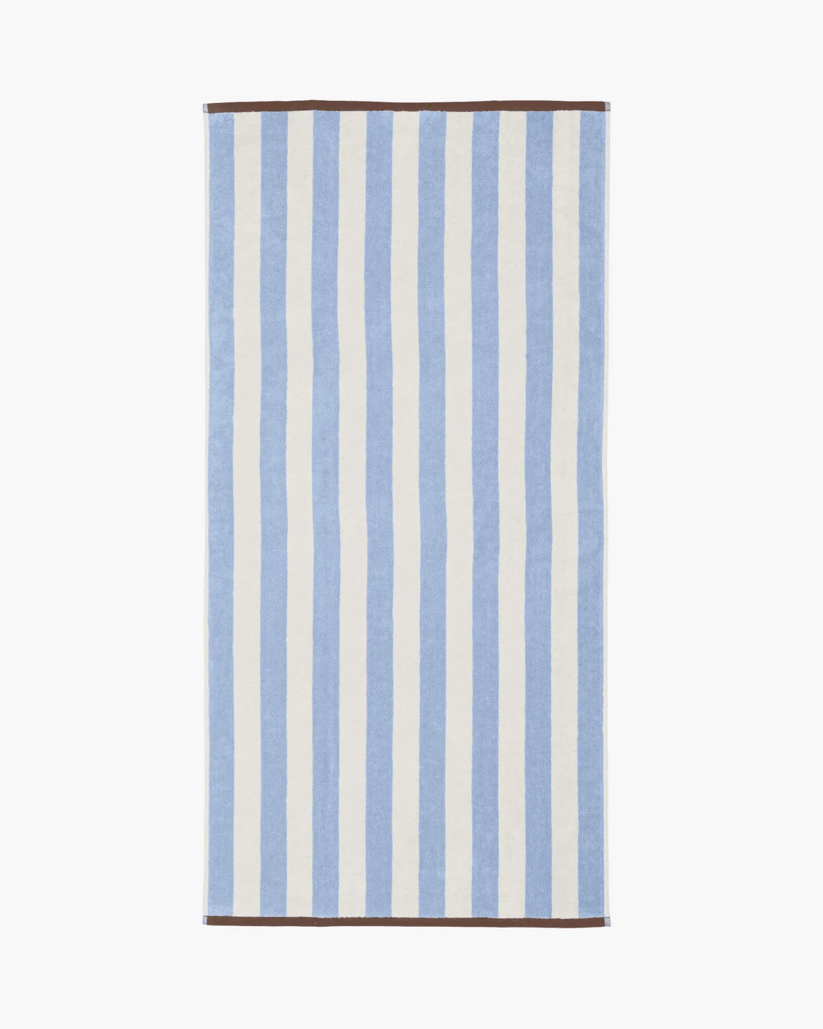 Gobo Bath Towel - Baby Blue / Wide Stripes