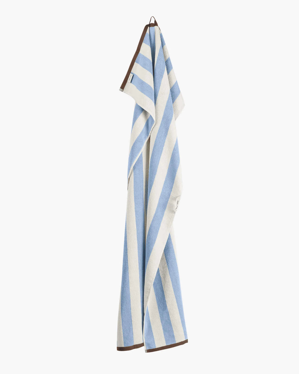 Gobo Bath Towel - Baby Blue / Wide Stripes