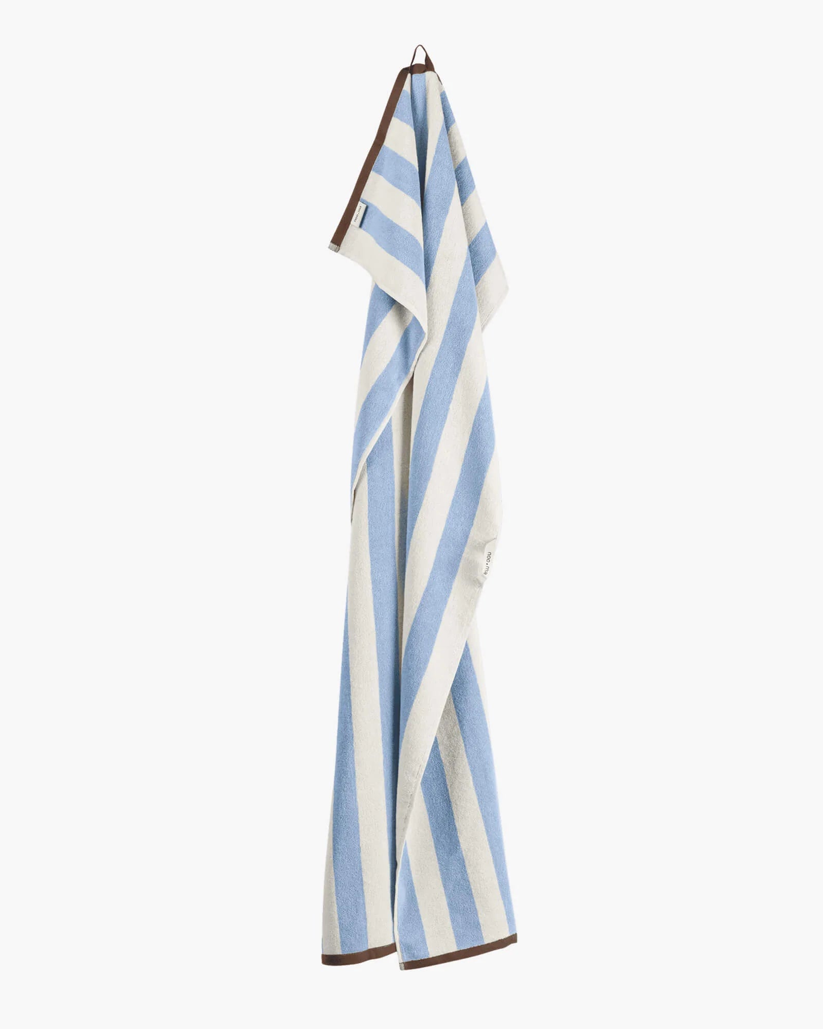 Gobo Bath Towel - Baby Blue / Wide Stripes