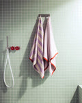 Serviette De Bain Gobo - Pastel Lilac / Rayures Larges