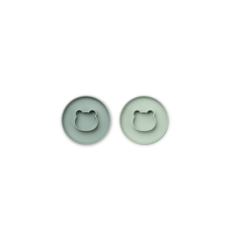 Assiette Enfant Deux En Un - Pack De 2 Gordon - Mr Bear Mint Mix
